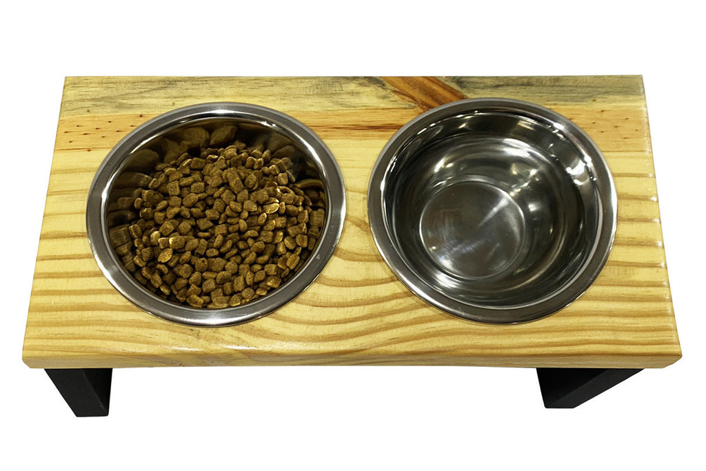 Comedouro Pet Ergonomico Madeira Drop