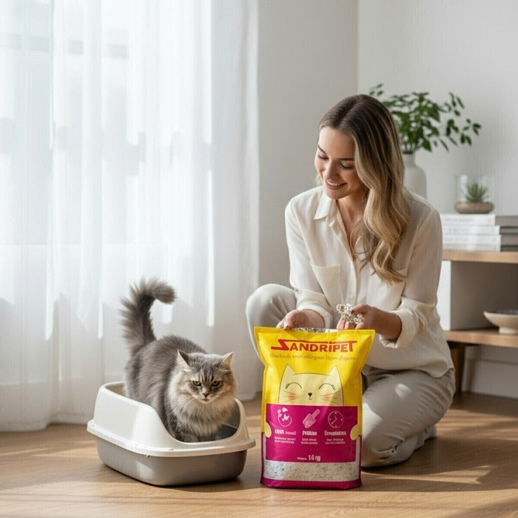Areia Sílica Gato Grossa 1,6kg Alta Absorção Drop