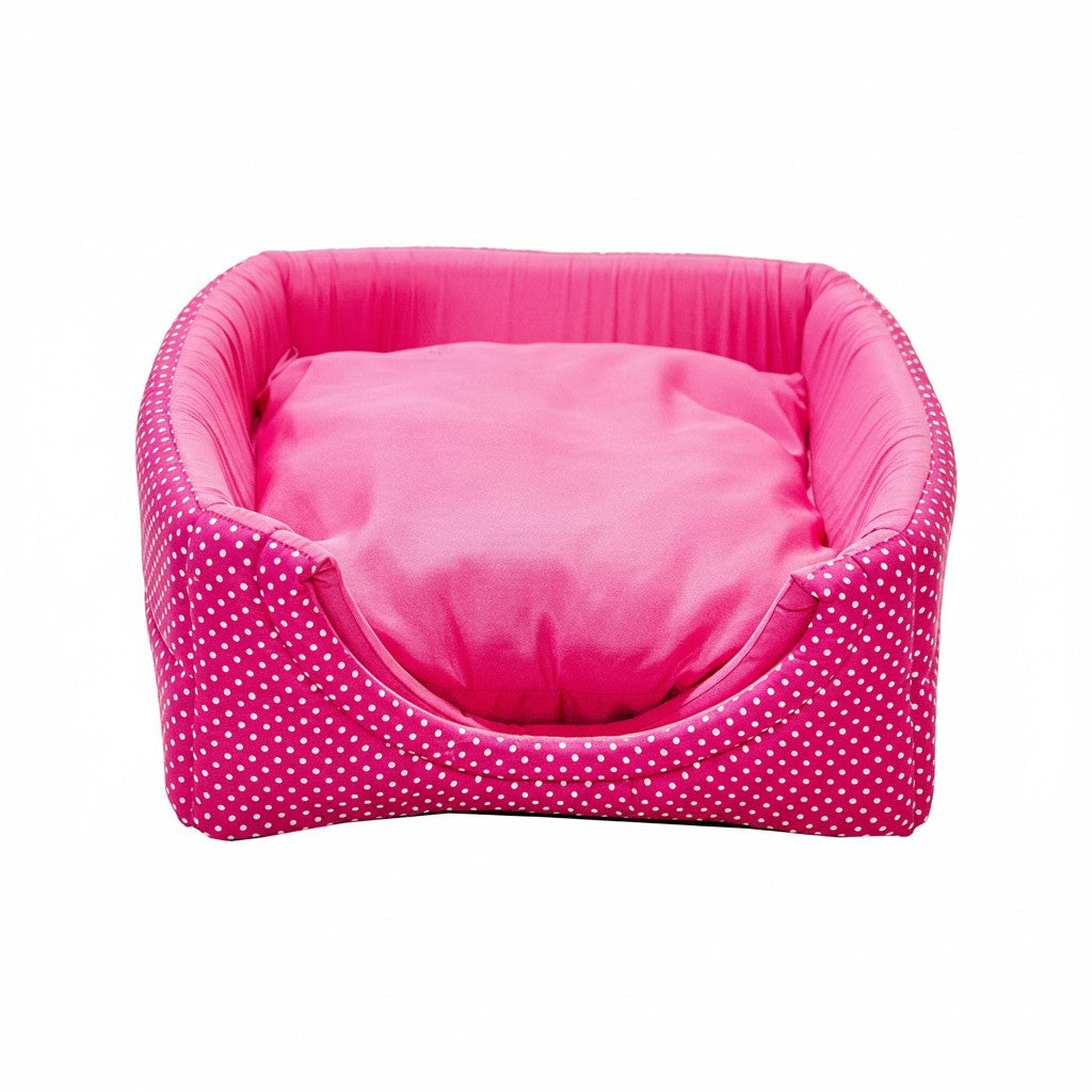 Toca Iglu Pet confortavel Caes e Gatos Rosa Poa Drop
