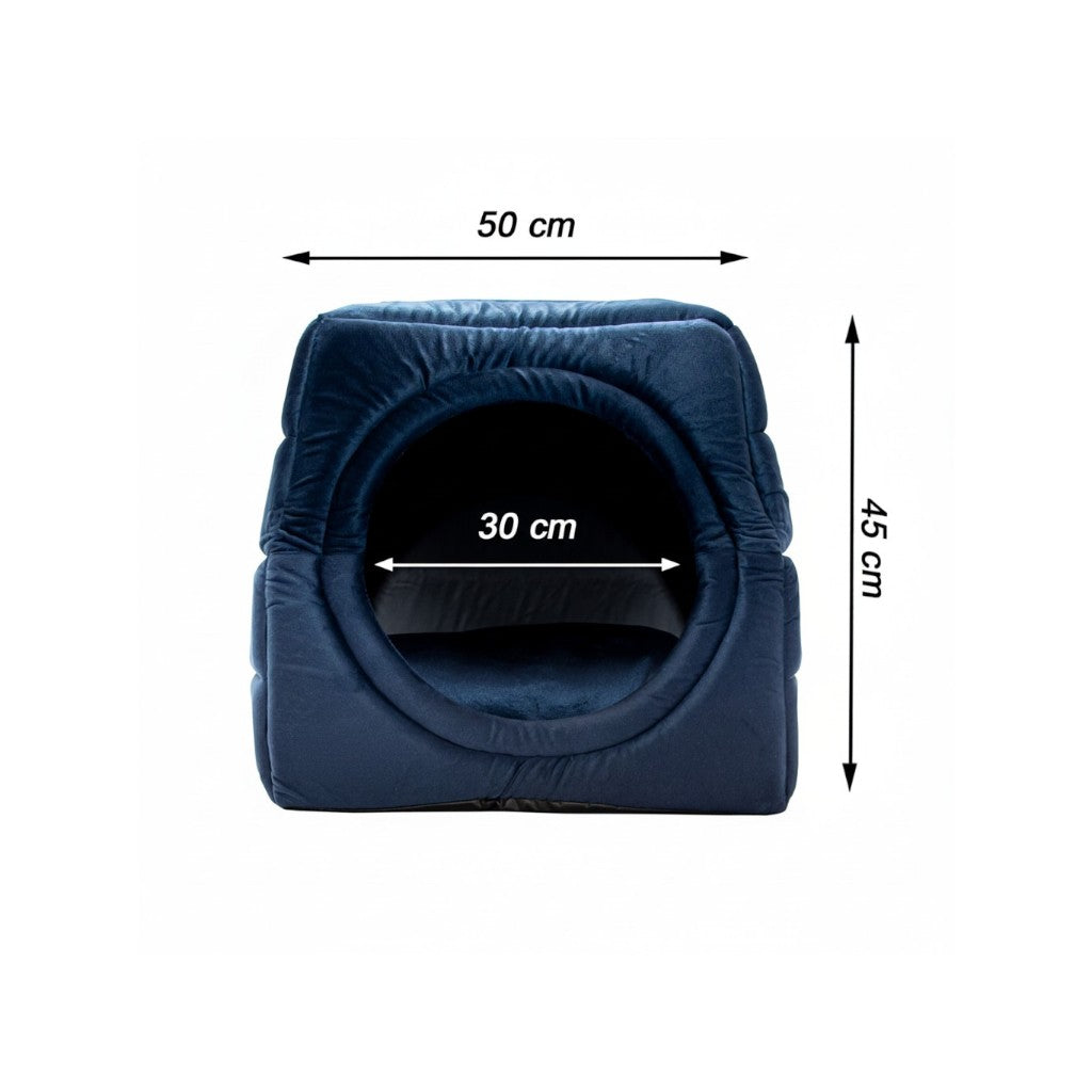Toca Iglu Pet confortavel Caes Gatos marinho Drop