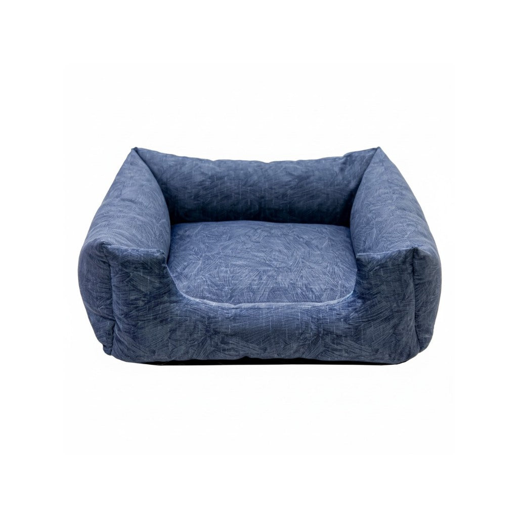 Cama Para Cachorro Quadrada conforto Petroleo Drop