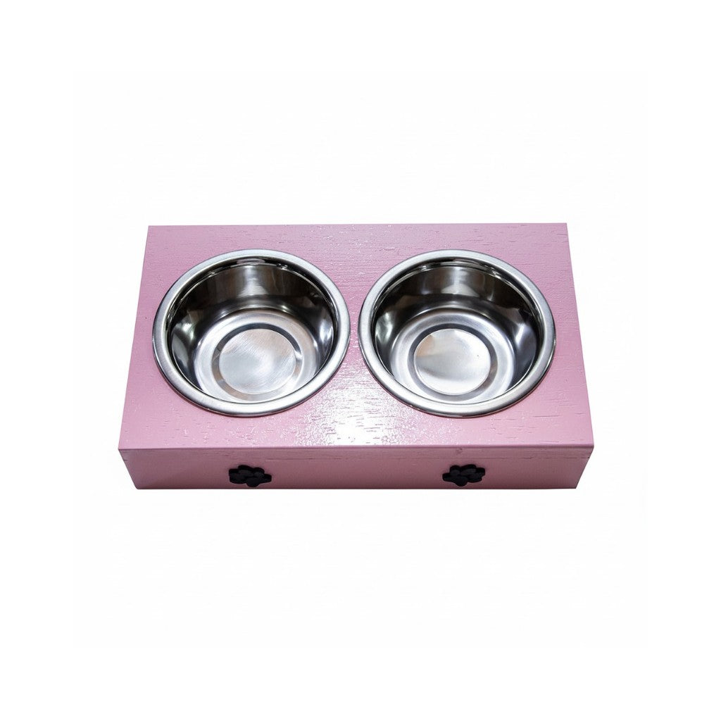 Comedouro Pet Elevado Madeira Drop
