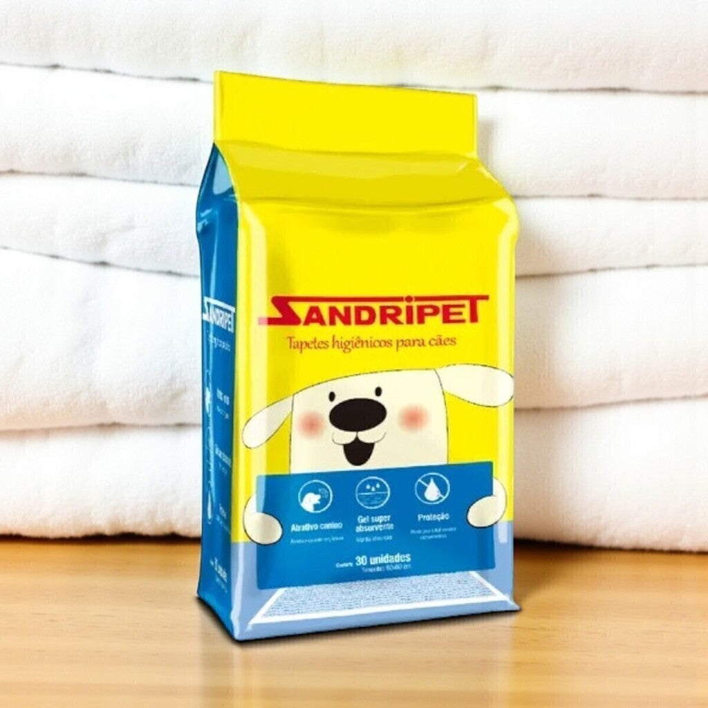 Tapete Higiênico Descartável para Cães 60x80cm c/30un Drop