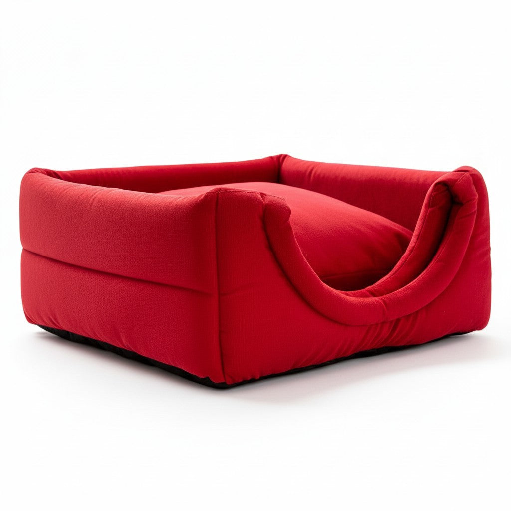 Toca Iglu Pet confortavel Caes Gatos Vermelho Drop