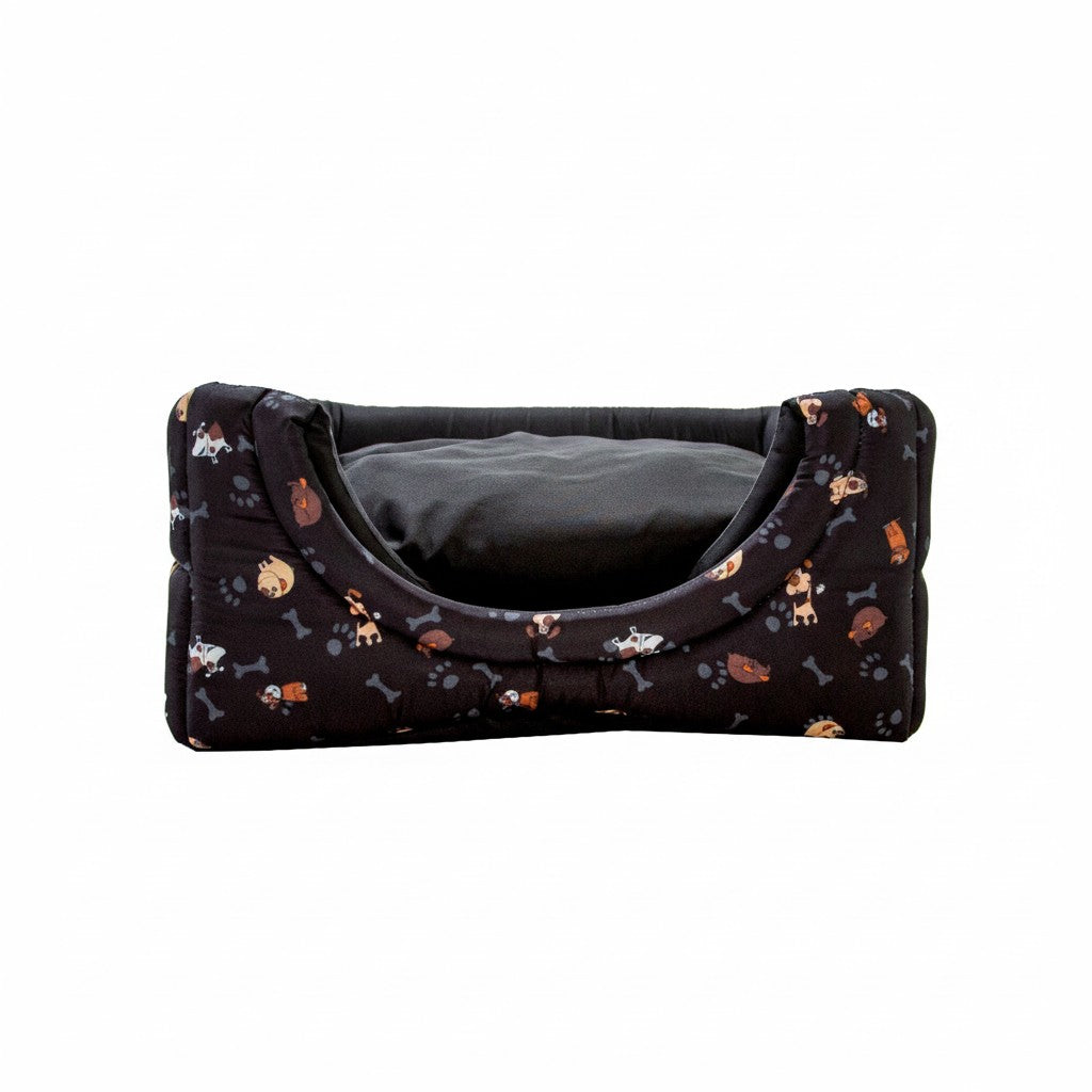 Toca Iglu Pet confortavel Caes e Gatos Preto Cachorro Drop