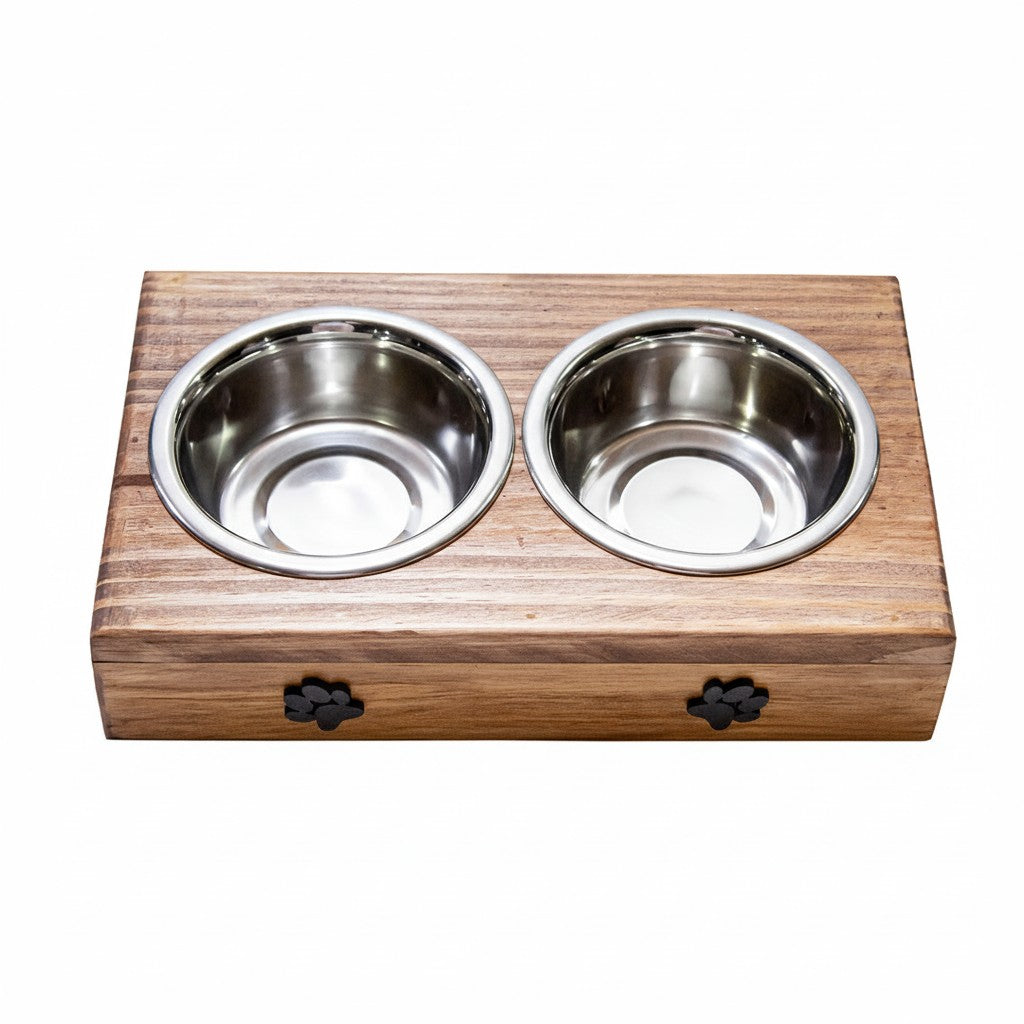 Comedouro Pet Elevado Madeira Drop