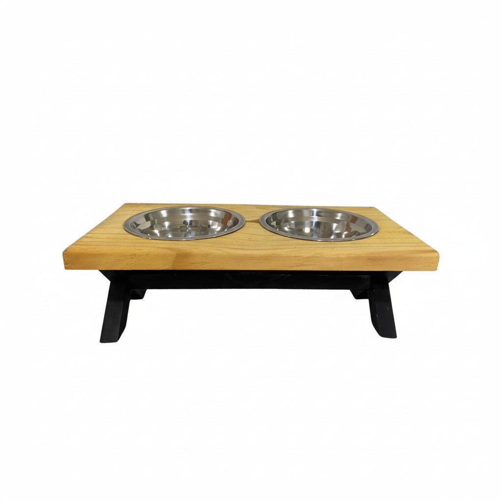 Comedouro Pet Ergonomico Madeira Drop