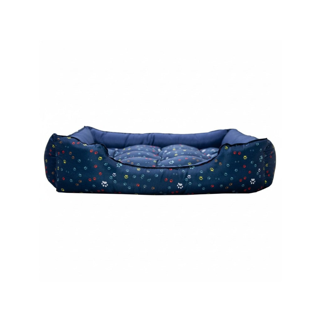 Cama Para Cachorro retangular Pet Azul Patinha Drop