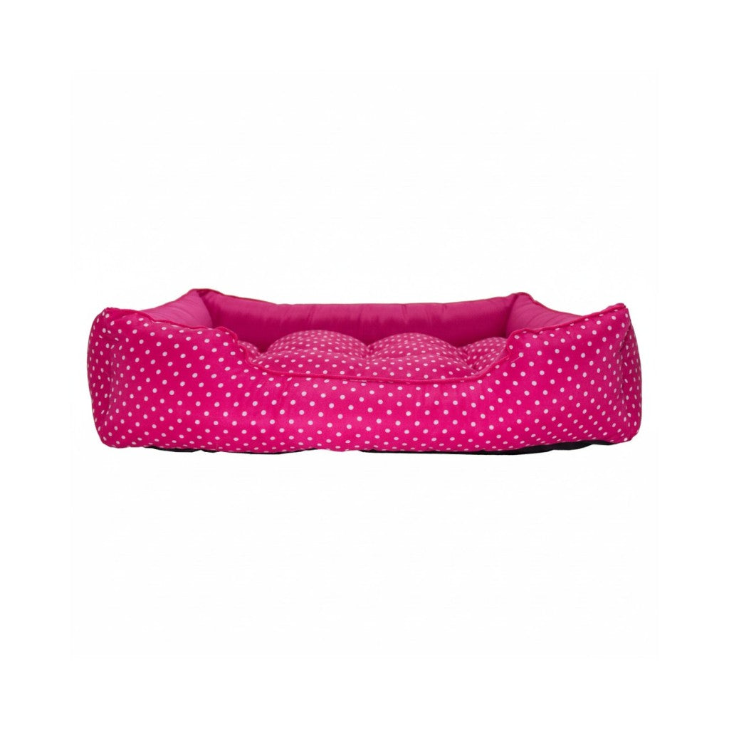 Cama Para Cachorro retangular Pet Rosa Poa Drop