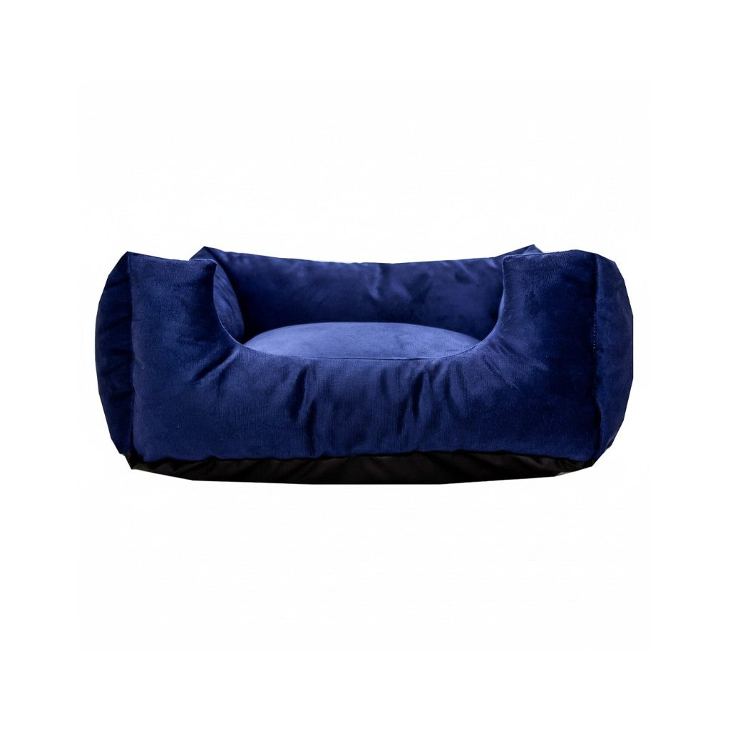 Cama Para Cachorro Quadrada conforto Azul Liso Drop