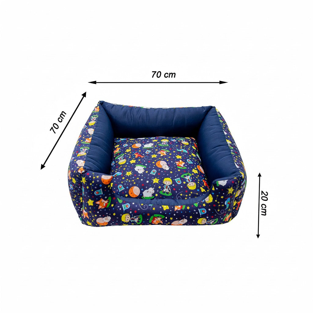 Cama Para Cachorro Quadrada conforto Principe Drop