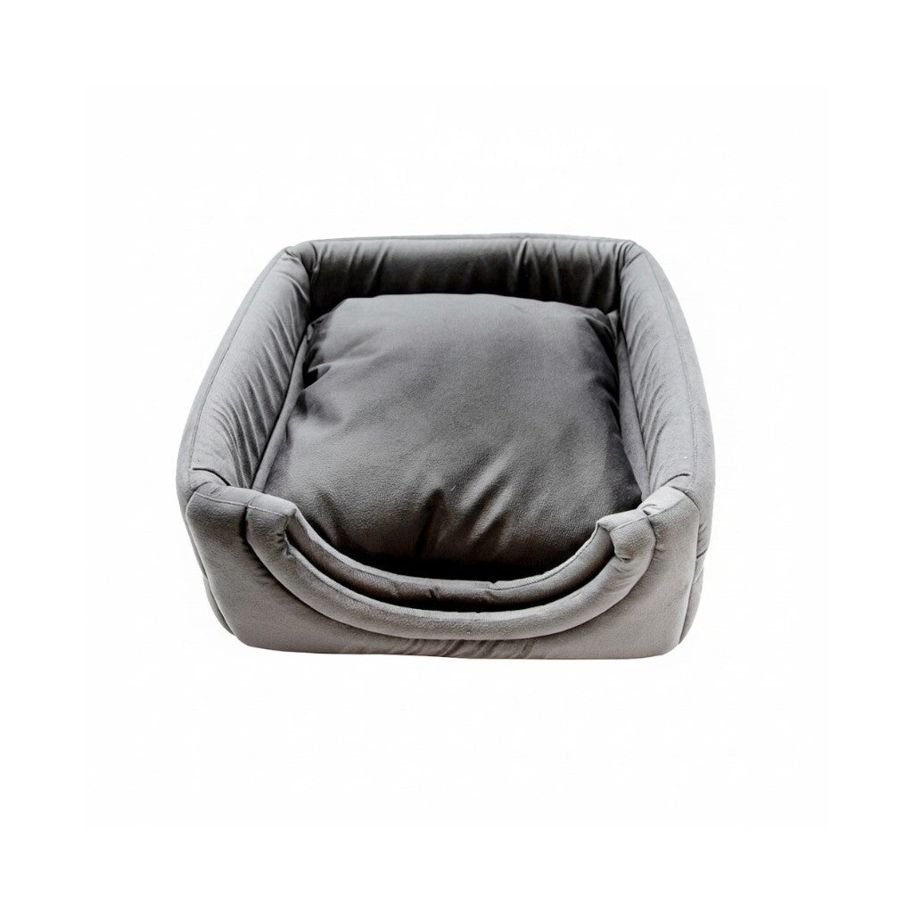 Toca Iglu Pet e confortavel cachorro e Gatos Cinza Liso Drop