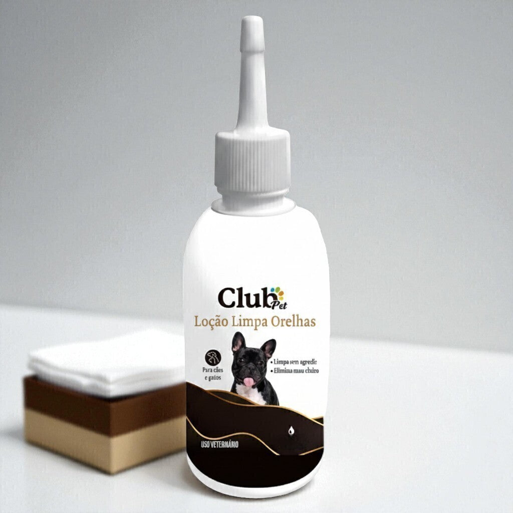 Limpador de Ouvido e Orelhas para Cães e Gatos 100ml Drop