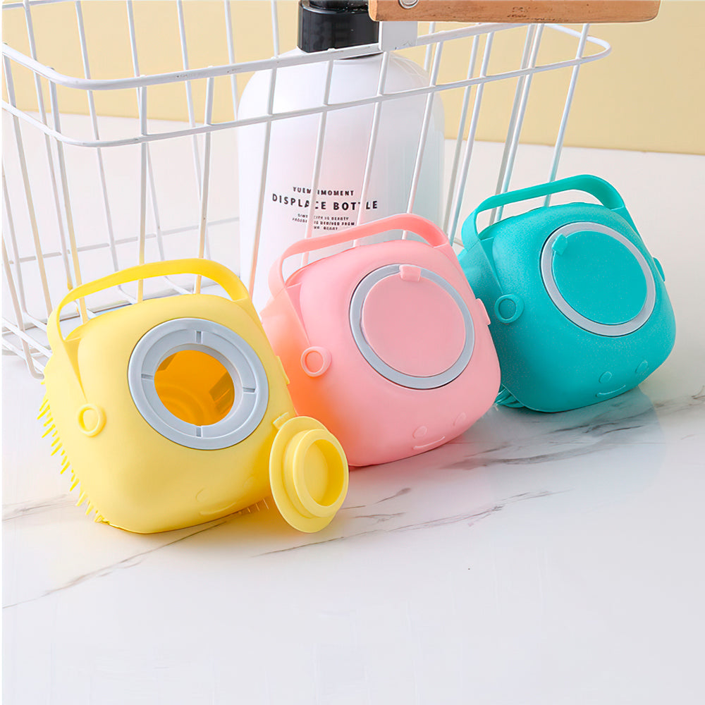 Escova Porta Shampoo de Banho Pet