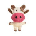 Brinquedo Pelúcia Vaca  Branca de Nariz Rosa