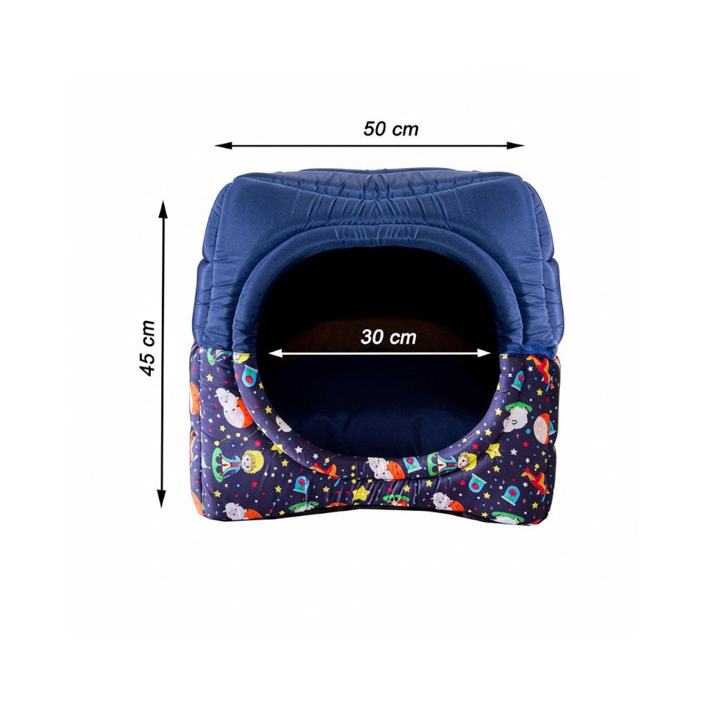 Toca Iglu Pet confortavel Caes e Gatos Marinho principe Drop