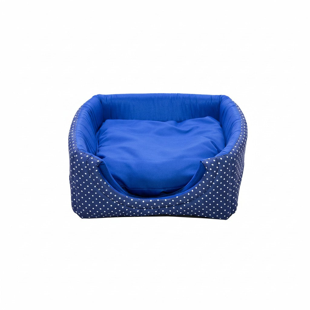 Toca Iglu Pet Cachorro Gato Confortável Azul Poa Drop