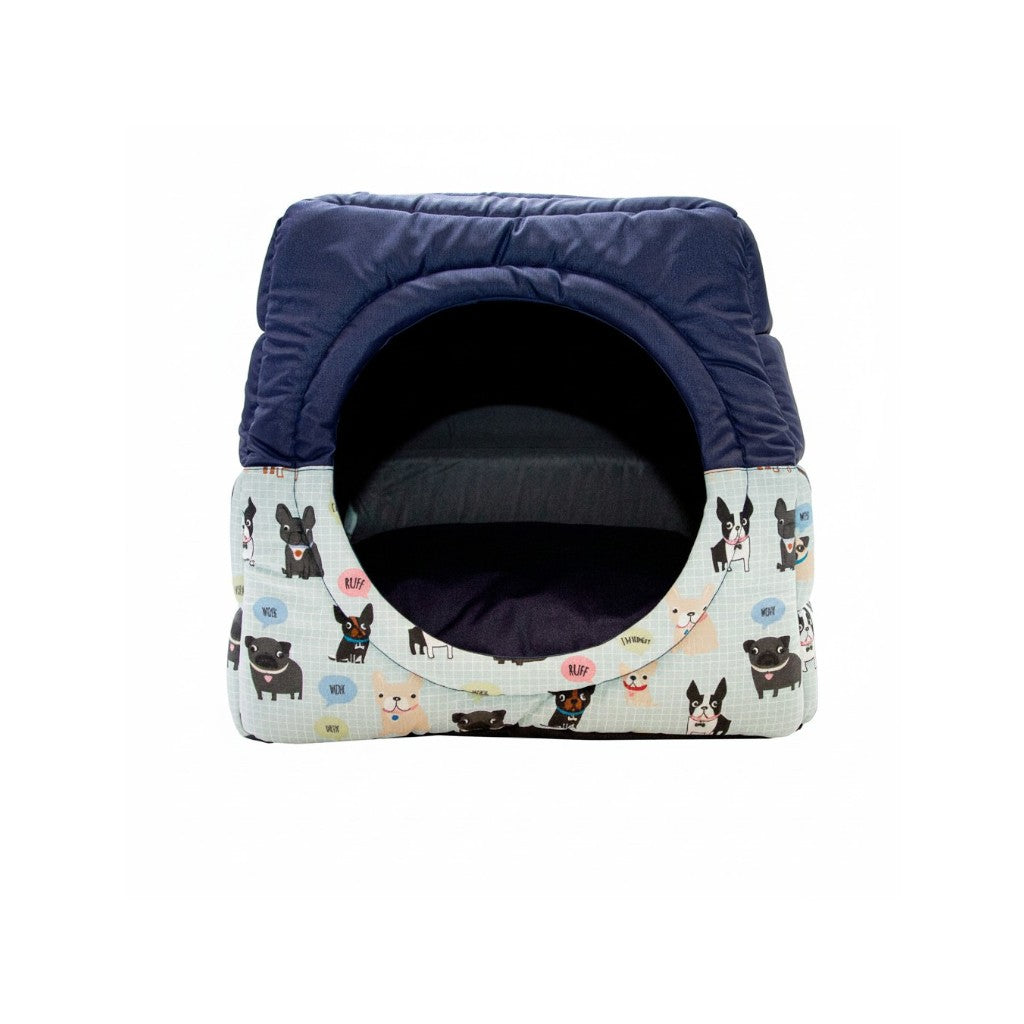 Toca Iglu Pet Cachorro Gato Impermeavel Azul Drop