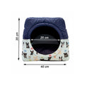 Toca Iglu Pet Cachorro Gato Impermeavel Azul Drop