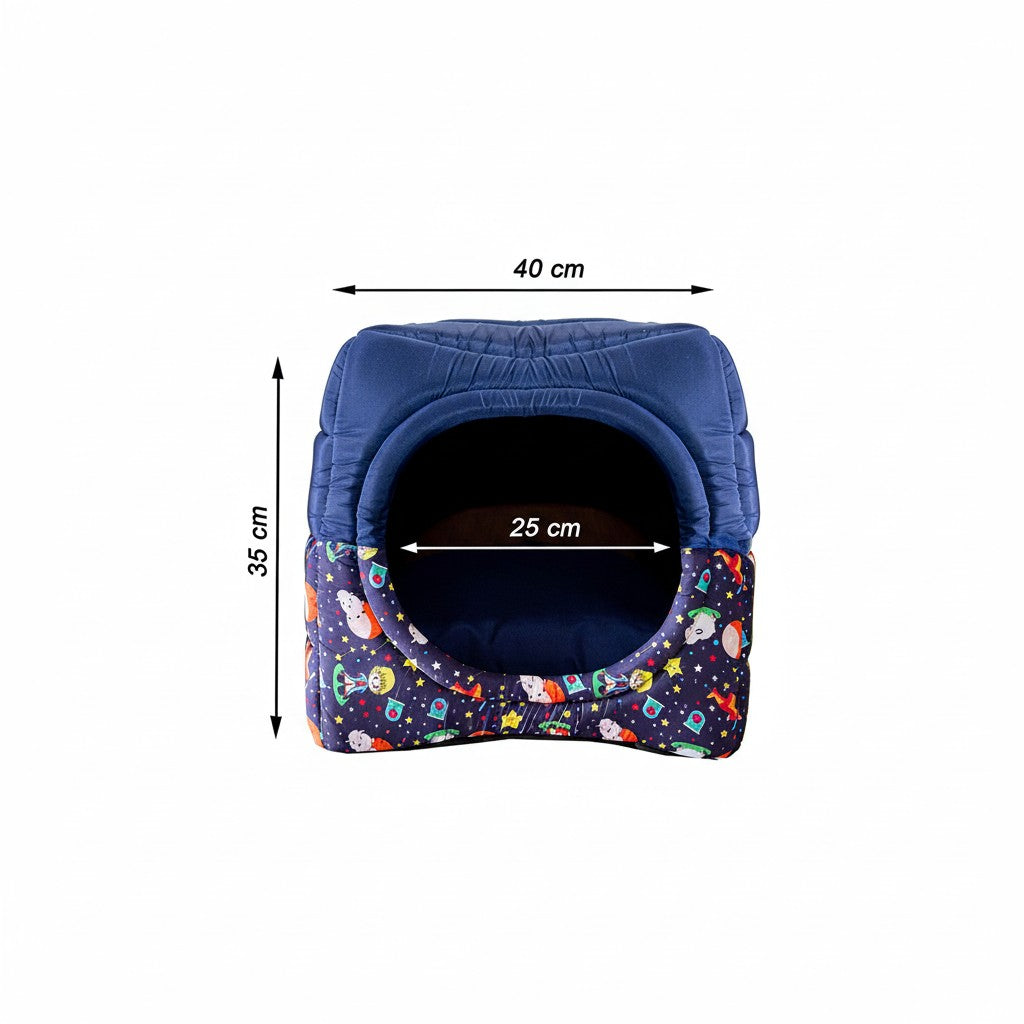 Toca Iglu Pet confortavel Caes e Gatos Marinho principe Drop