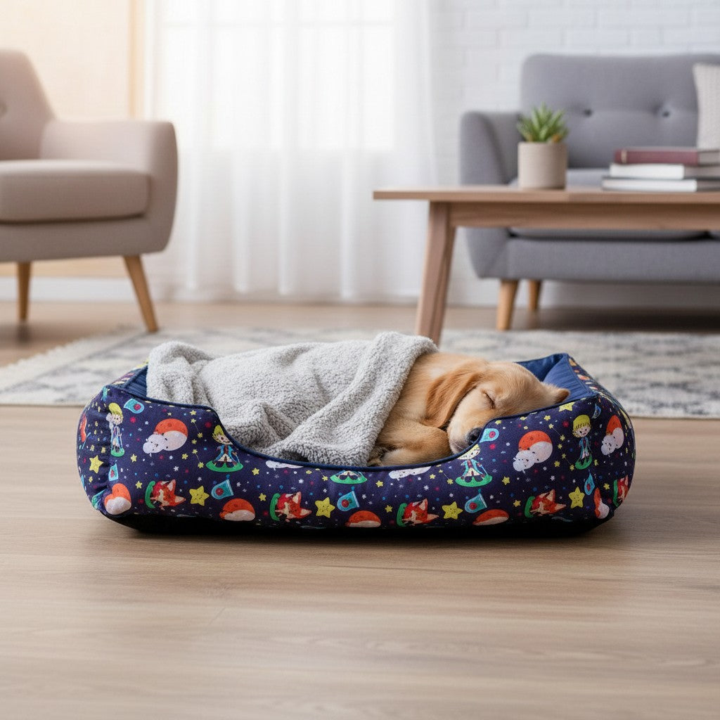 Cama Para Cachorro retangular Pet Pequeno Principe Drop