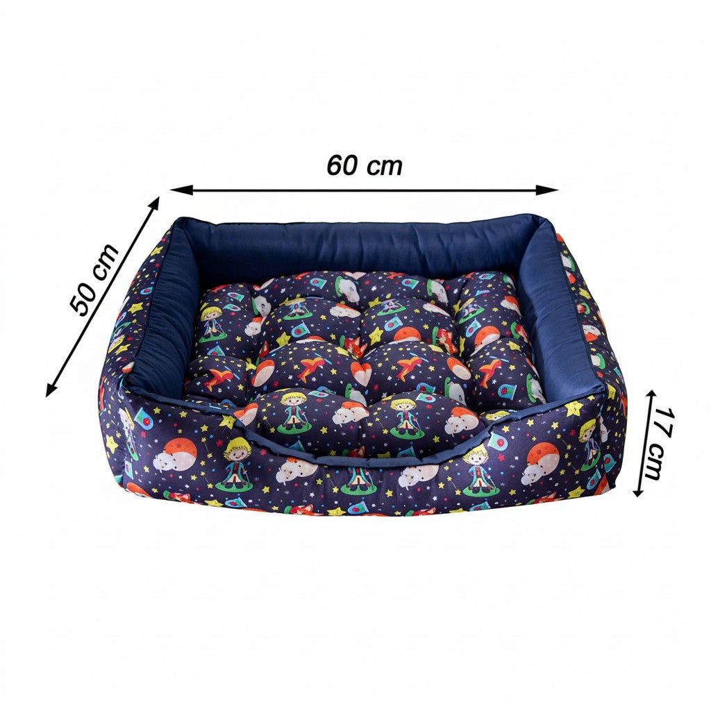 Cama Para Cachorro retangular Pet Pequeno Principe Drop