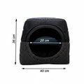 Toca Iglu Pet confortavel Caes e Gatos Preto Poa Drop