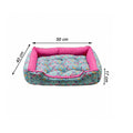 Cama Para Cachorro retangular Pet Rosa Borboleta Drop
