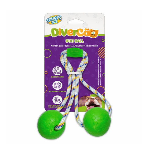 Brinquedo Duo Ball Divercão Médio - Verde